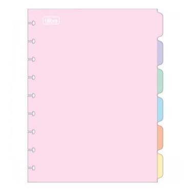 Imagem de Divisoria Para Tilidisco Universitario Cor Pastel Com 6 Unid - Tilibra