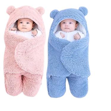 Imagem de Saco de Dormir para Bebê com Sherpa Macio 64cm – Unissex para Menino e Menina – Quentinho, Aconchegante, Térmico, Ideal para Noites Frias – Antialérgico, Seguro e Confortável (Rosa)