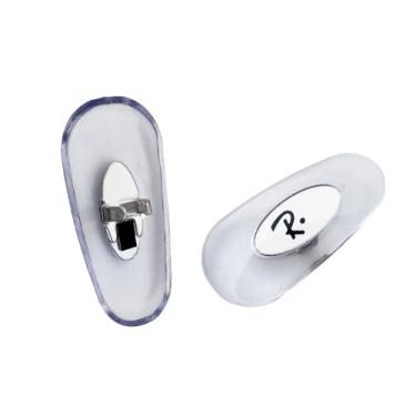 Imagem de HiCycle2 Almofadas de nariz de substituição de 16 mm para óculos de sol Ray Ban Aviator RB3025 RB3016 RB3447 Kits de reparo de óculos de sol (prata)