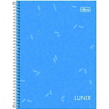 Imagem de Caderno Universitário Capa Dura A4 1 Matéria 80 Folhas Lunix Tilibra Azul Claro
