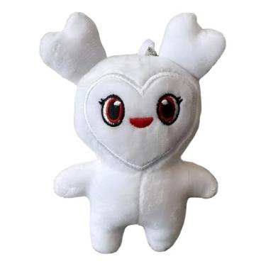 Imagem de Pelúcia K-pop Twice Lovely Boneca Jeong Pingente Chaveiro branco