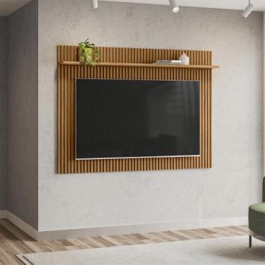 Imagem de Painel Ripado para TV até 75 Polegadas Genova 2.0 Linea Brasil, Nature