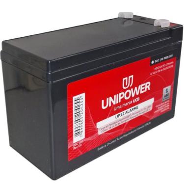 Imagem de Bateria Selada 12V Central Alarme Cerca Elétrica Carregador - unipower