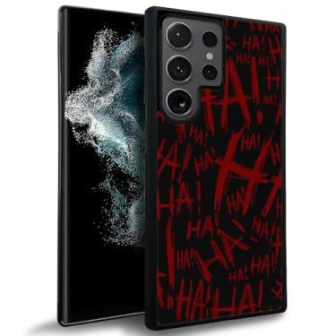 Imagem de Pinsheng Capa compatível com Samsung Galaxy S24 Ultra, capas de telefone Joker Laughter para homens/mulheres, capa protetora de borracha de silicone macia antiderrapante e à prova de choque para
