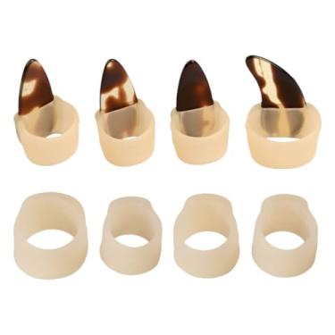 Imagem de Conjunto De Unhas Guzheng Palheta Personalizada De Banjo Palhetas De Baixo Palhetas De Guitarra De Silicone Palhetas Kalimba Guitarra Para Crianças Violão Gel De Sílica Fita Filho
