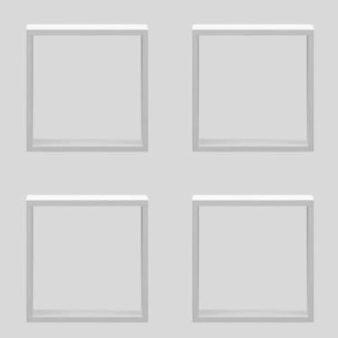 Imagem de Kit 4 Nicho Suporte MDF Base Expositor Para Lojas Vitrine 40x35x35cm
