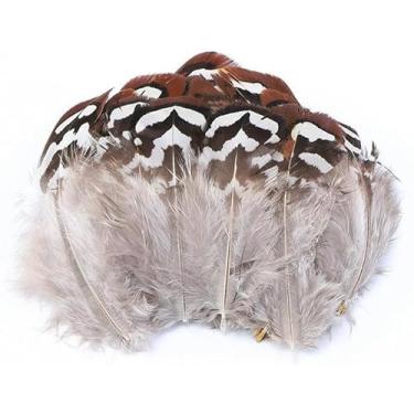 Imagem de 50 Enfeites De Penas, Acessórios De Penas De Faisão, Acessórios De Orelha, Decoração De Roupas, Design Artesanal E Materiais De Produção Penas De Artesanato, Larger Feathers 4-8cm