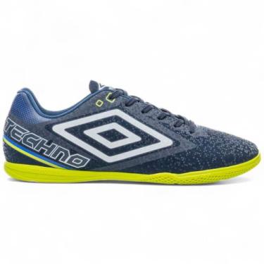 Imagem de Chuteira Futsal Salao Umbro Techno II Futebol Adulto, Azul, 42