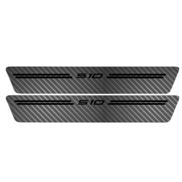 Imagem de Soleira Protetora Porta 4 Peças Black Carbono S10 2PT 24 25 - Jhow Ade