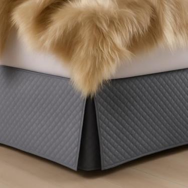 Imagem de Saia para Cama Box Matelada Lindas Vários Tamanhos (Cinza, Queen)