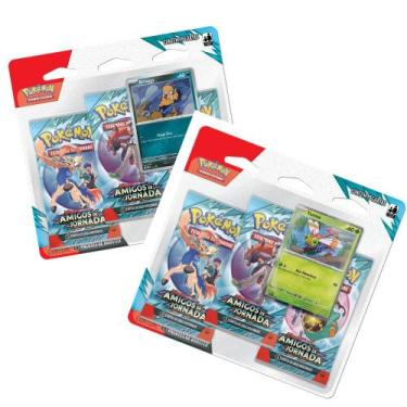 Imagem de Kit 02 un Blister Triplo Pokemon EV9 Amigos de Jornada (Scraggy e Yanm