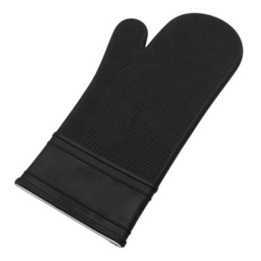 Imagem de Luva Térmica De Silicone Para Cozinha Forno Fogão - Preto - Kadê