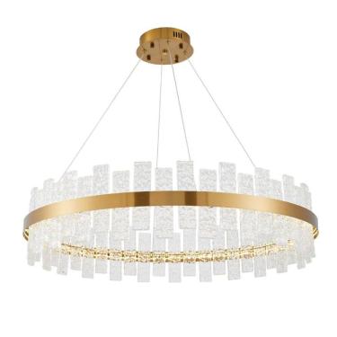 Imagem de Pendente Led Nordecor Lowy 2762 Dourado 3000K Bivolt