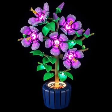 Imagem de BRIKSMAX Kit de luz 2.0 para Lego-hibisco - Iluminação LED inovadora compatível com Lego The Botanical Collection 10372 - Conjunto de modelos não inclusos