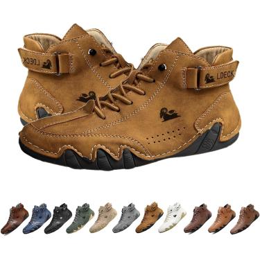 Imagem de Botas De Cano Alto Itali Hdmade, Beck Shoes Impermeáveis Ao Ar Livre Antiderrapantes Leves Tênis Casuais Para Homens, Sapatos Descalços Para Homens Para Caminhadas & Condução Botas Chukka