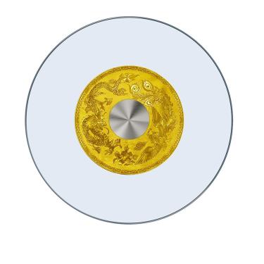 Imagem de Prato Giratório De Vidro Lazy Susan, Prato Giratório De Vidro Para Exibição De Mesa De Jantar, Bandeja De Servir Giratória Lazy Susan Silenciosa & Suave, Fácil De Compartil, A, 60cm/24in