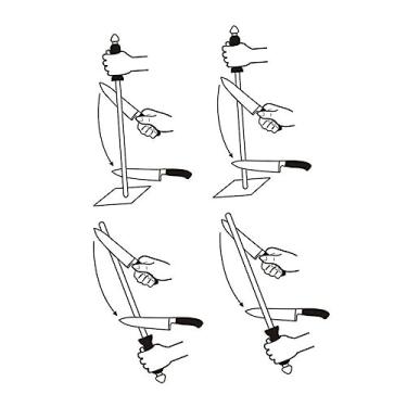 Imagem de Diamond Honing Steel Sharpening Stick Ergonomic Rubber Handle for Kitchen Hunting and Butcher Use Efficient Sharpener Rod with Larger Surface for Precision Sharpening