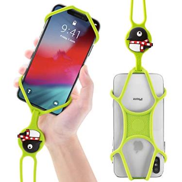 Imagem de Bone Cordão para celular, capa universal para cordão de celular, capa para smartphone com alça de pescoço de silicone para iPhone XS Max XS XR X SE2 8 7 6S 6 Plus Samsung Galaxy S10 S9 S8 Note 9 (Maru Penguin)