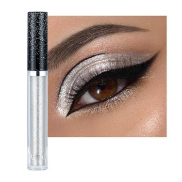 Imagem de Sombra líquida em Arisae Glitter Shimmer Silver Vegan - ONarisae