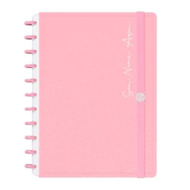 Imagem de Caderno de Disco Inteligente Personalizado Iscool G Solid Glitter Rosa