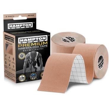 Imagem de Fita elástica de cinesiologia Hampton Adams, pacote com 2 unidades, be