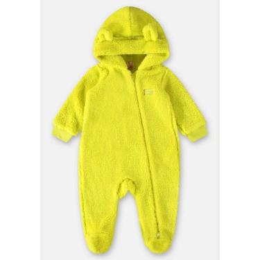 Imagem de Macacão Unissex para Bebê Up Baby, Amarelo, G