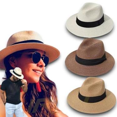 Imagem de Chapéu Praia Palha Masculino Feminino ABA MÉDIA PANAMÁ 327 - IRON, Mar