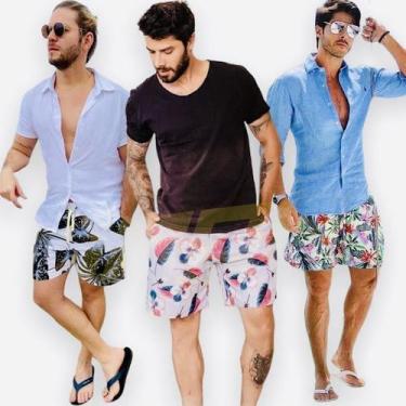 Imagem de Shorts Bermuda Calção Fitness Praia Água Masculina VERÃO 194 - IRON, G
