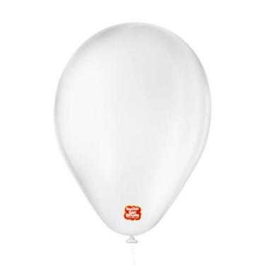Imagem de Bexiga / Balão 6,5 Liso Basic com 50 Branco São Roque