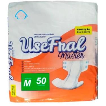 Imagem de Fralda Geriátrica Descartável UseFral Tamanho M - 50 Unidades