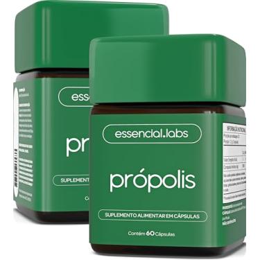 Imagem de 02 POTES DO PRÓPOLIS VERDE COM 1000mg NA DOSE - EXTRATO COM PUREZA EXTREMA - 60 CÁPSULAS