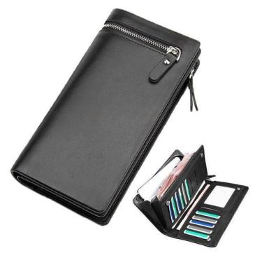 Imagem de Carteira Unissex Longa Porta Celular Cartões Moedas Cnh Rg - Wips