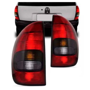 Imagem de Par Lanterna Traseira Corsa 4pts 1994 95 96 97 98 1999 Fumê - COFRAN