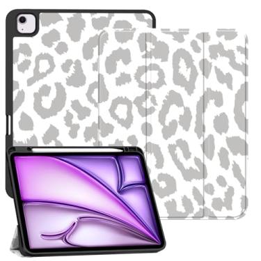 Imagem de Deokke Capa compatível com iPad Air M2 de 13 polegadas 2024 com suporte para lápis, capa traseira de TPU com função hibernar/despertar automática com carregamento de lápis para iPad, fofo, mulheres,