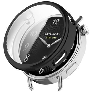 Imagem de MOTONG Capa compatível com Xiaomi Watch S4 de 41 mm - Capa protetora de TPU de cobertura total compatível com Xiaomi Watch S4 de 41 mm (preto)