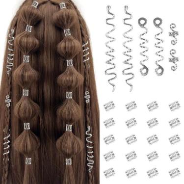 Imagem de Acessórios de cabelo TEBIEKOY Gold para mulheres Loc Jewelry 26 unidad