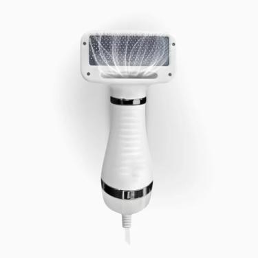 Imagem de Secador Pet 2 em 1, Silencioso Portátil Leve Soprador, Cachorro Cão Gato Coelho Profissional Banho E Tosa Secar Escovar Remo Pelo Pós Banho Pente Alisador, Secador para Cachorro Pet Gato Profissional