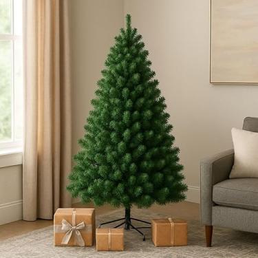Imagem de Árvore De Natal Grande Pinheiro Luxo Cheia Cor Verde 2.10m 600 Galhos Arvore De Natal Decoração