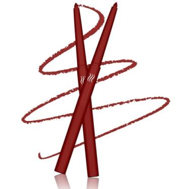 Imagem de Wavuketu Delineador Borgonha à prova d'água Borgonha Delineador Delineador retrátil em gel vinho de longa duração à prova de manchas hipoalergênico (nº 03)