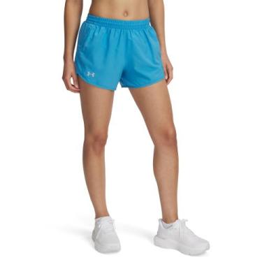 Imagem de Shorts de Corrida Under Armour Fly By Feminino, Azul, G