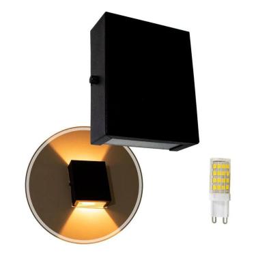 Imagem de 2X Arandela Slim 2 Focos Parede + Led G9 5W St1597 Estrutura