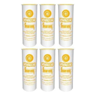 Imagem de Tinta Tecido Corante Roupas Vivacor Guarany 6U Amarelo Ouro