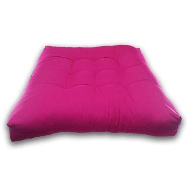 Imagem de Almofada Futon Cadeiras Bancos Áreas 60X60 Cm Rosa Pink