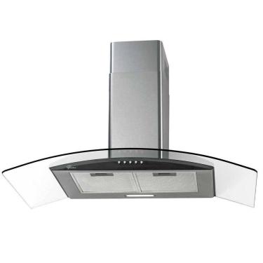 Imagem de Coifa de Parede Fit 90 Cm Com Vidro Fischer Preto 220V