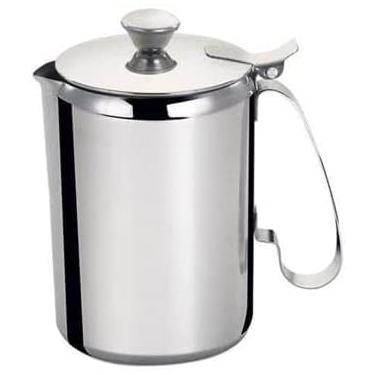 Imagem de Jarra de Inox Com Tampa para Servir Suco Água Café 750ml Cremeira Restaurante Buffet Top