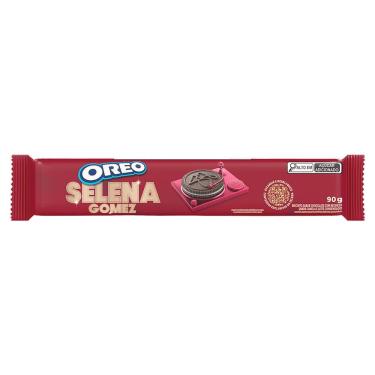 Imagem de Biscoito Recheado Oreo Selena Gomez Chocolate Recheio Canela e Leite Condensado 90g