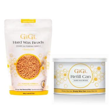 Imagem de Lata de recarga de esferas de cera dura para depilação GiGi 396g