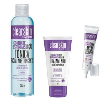 Imagem de Avon kit de Limpeza de Pele Clearrskin Tônico 200ml Loção Combate Acne