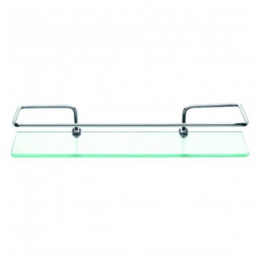 Imagem de Prateleira De Vidro Com Haste De Metal 6mm 30x10cm - Pr3032-1 - Pincéis Atlas