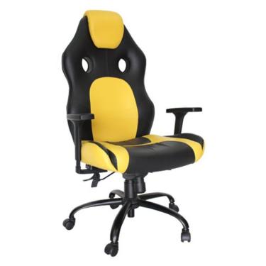 Imagem de Poltrona Gamer Giratória Linha Gamer Racing Amarelo